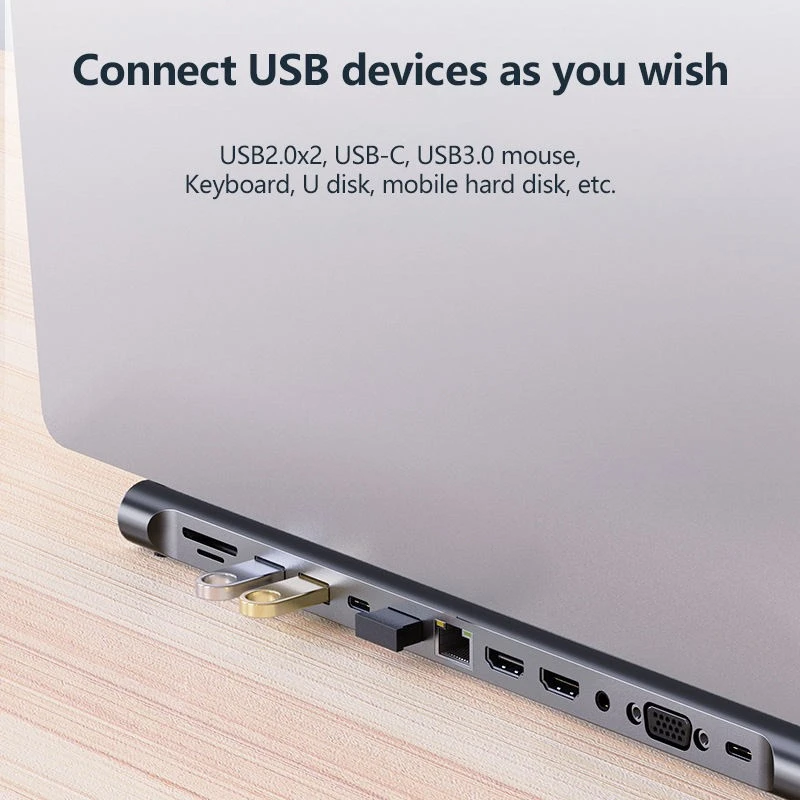 4K USB C To Video Audio HDMI Converter factory